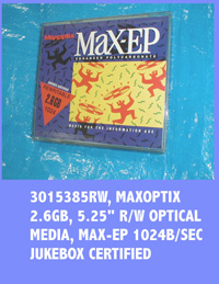 Maxoptix MaX-EP, 2.6GB Rewritable Optical Media