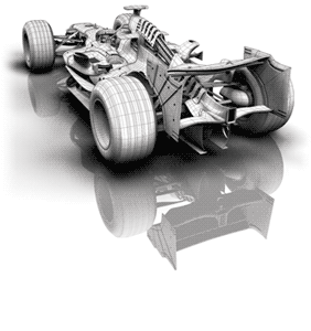 Formula One black and white